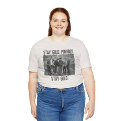 The Outsiders Shirt, Front and Back Images, Greasers Characters Shirt, Unisex Jersey Short Sleeve Tee