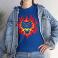 Flaming Fire Dragon - Graphic Unisex Heavy Cotton Tee