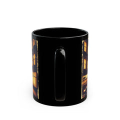 Time After Time Cyndi Lauper inspired full wrap with Lyrics Graphic - Black Mug (11oz, 15oz)