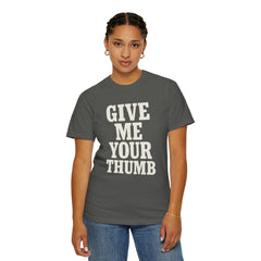 Two And A Half Men Inspired Graphic T-Shirt - Give Me Your Thumb Vintage Tee