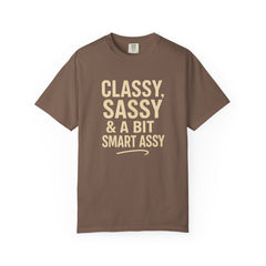 Classy Sassy T-shirt, Unisex Casual Top, Statement Tee, Gift for Her, Fashion Apparel, Birthday Humor Shirt