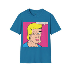I LOOK HANDSOME Blonde Pop Art Guy Unisex Softstyle T Shirt