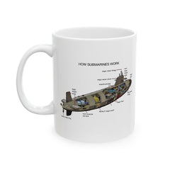 Submarine Magic Ceramic Mug - Fun Nautical Design for Coffee Lovers