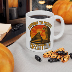 Vintage-Inspired Ceramic Mug for Coffee Lovers, Get The Led Out, Retro Classic Rock Mug