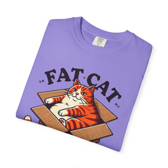 Fat Cat Happy Cat Graphic T-Shirt — Garment-Dyed Unisex Tee