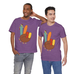 Thankful Teacher T‑Shirt – Hand Turkey Teacher Appreciation Tee