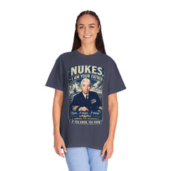 Nukes I Am Your Father Vintage United States Navy Nuclear Power Submarine Graphic T-Shirt