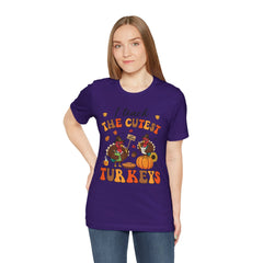 I Teach The Cutest Turkeys Teacher Appreciation T-Shirt