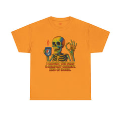 Grateful Dead Inspired Sarcastic Skeleton Tee