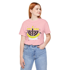 Hanukkah Menorah - Unisex Jersey Short Sleeve Tee