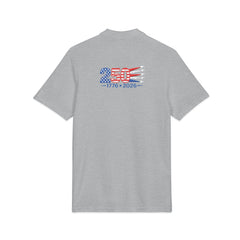 250 Years of Liberty with Jets Unisex Pique Polo Shirt (Embroidery)