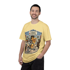 Pitbull Added "Who Let the Dogs Out?" Baldwin Harbor Animal Hospital Cute Vet Clinic T Shirt