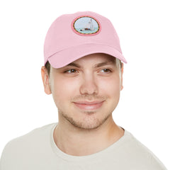 Hempstead Bay Sailing Club Leather Patch Dad Hat — Flying Scot Embroidered Round Patch