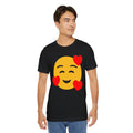 Emoji With Hearts Of Love - Graphic Unisex Jersey Short Sleeve Tee