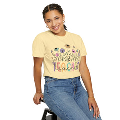 Floral Teacher Appreciation T-Shirt - Comfort Colors Soft