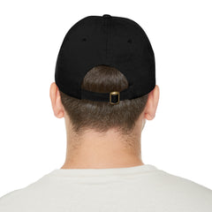 Hempstead Bay Sailing Club Leather Patch Dad Hat — Flying Scot Embroidered Round Patch
