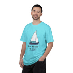 Hempstead Bay Sailing Club Graphic T-Shirt — "Real Sailors Fly Scots" Nautical Tee