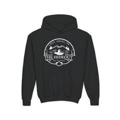 Youth Hoodie — 'The Hideout' Lake Ariel PA Cabin Adventure Hoodie