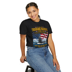 USS Theodore Roosevelt SSBN-600 T-Shirt – "Speak Softly and Carry a Big Stick" Patriotic Submarine Tee