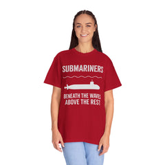 Submariners T‑Shirt — “Beneath the Waves Above the Rest” Navy Crew Tee