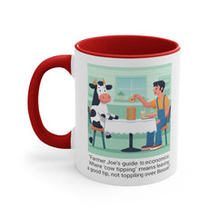 COW TIPPING Awareness - Accent Mugs | Cow Tipping Is Real, Bovine Humor. Gift For Him, Gift For Her, Farm Humor, Cow Fan Gift, Farm Animal