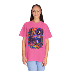 Mystical Psychedelic Moonlit Forest T-Shirt