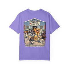 Back Graphic "Who Let the Dogs Out?" Baldwin Harbor Animal Hospital Cute Vet Clinic T Shirt