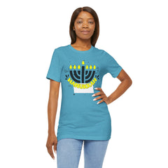 Hanukkah Menorah - Unisex Jersey Short Sleeve Tee