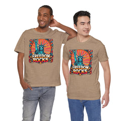 July 4th Statue Of Liberty Freedom - Graphic Unisex Short Sleeve Tee
