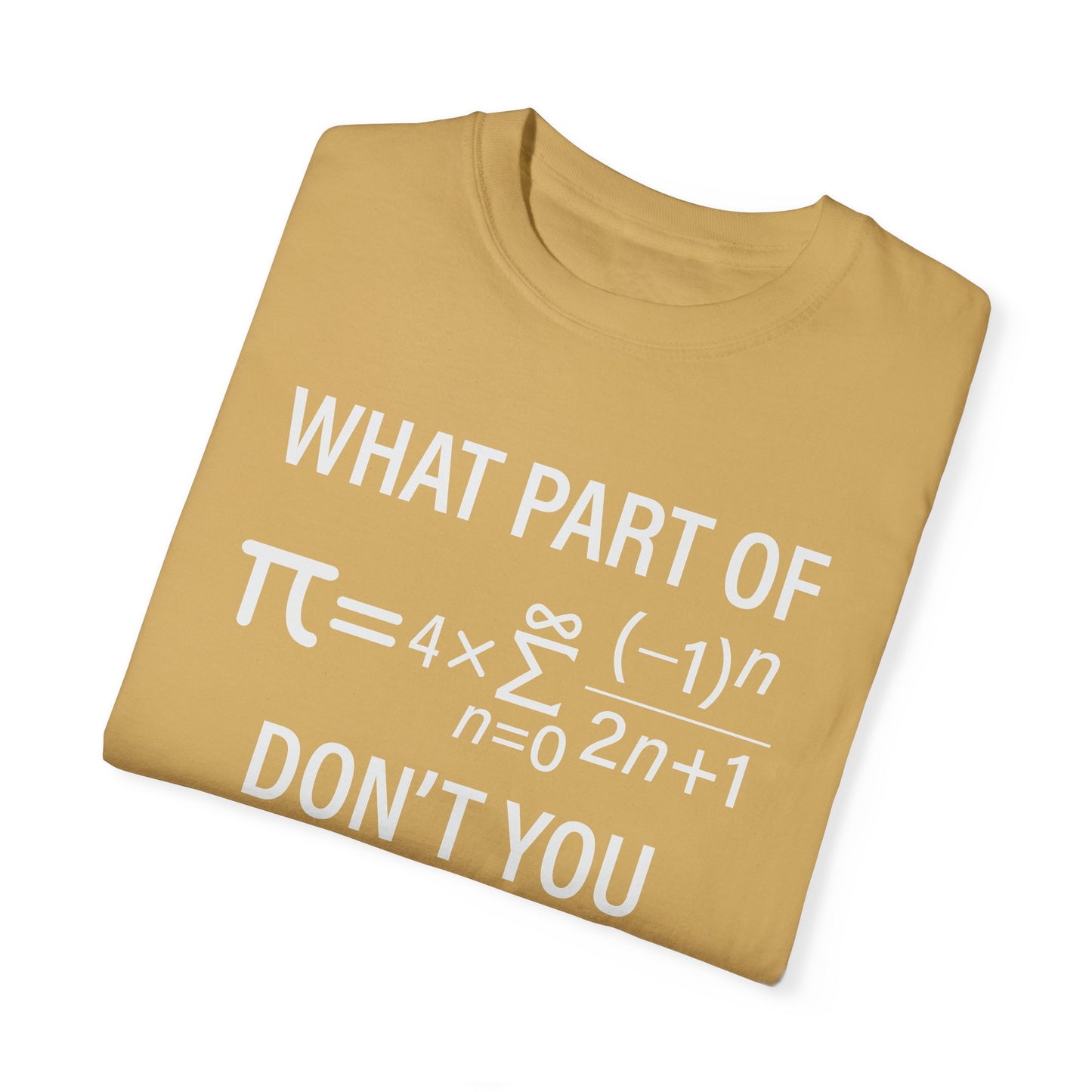 What Part of The Pi Equation Don't You Understand, Comfort Colors Unisex Garment-Dyed T-shirt