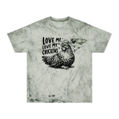 Love Me Love My Chickens Graphic Unisex Color Blast T-Shirt