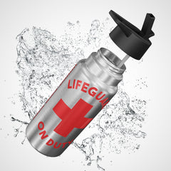 Personalized Stainless Steel Tumbler, Lifeguard On Duty, 32oz