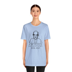 Pope Francis Tribute Tee - Faith, Service, Humility, 1936-2025