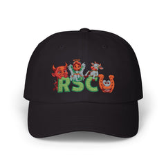 Russell Sage College Mascot Classic Cap - Claim your Memories as a Red Devil, Blue Angel, Purple Cow or Golden Horseshoe