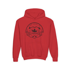 Youth Hoodie — 'The Hideout' Lake Ariel PA Mountain Adventure Hoodie