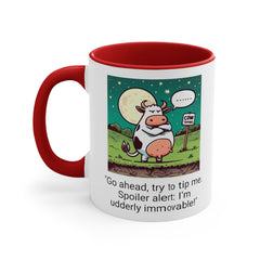 COW TIPPING Awareness - Accent Mugs | Cow Tipping Is Real, Bovine Humor. Gift For Him, Gift For Her, Farm Humor, Cow Fan Gift, Farm Animal