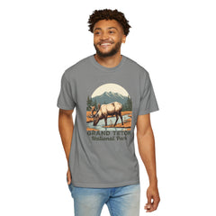 Grand Teton National Park Graphic, Comfort Colors Soft Relaxed Fit Unisex Garment-Dyed T-shirt