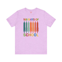 100 DAYS OF SCHOOL - Unisex Jersey Short Sleeve Tee | Elementary School Holiday, Gift For Her, Gift For Him, Teacher Shirt, Classroom Shirt