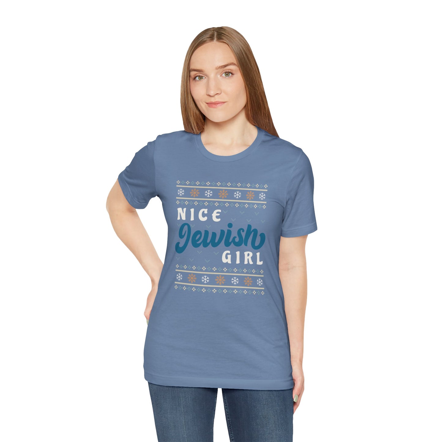 NICE JEWISH GIRL - Unisex Jersey Short Sleeve Tee