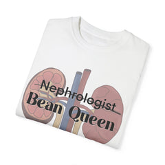Nephrologist Bean Queen, Graphic Unisex Garment-Dyed T-shirt