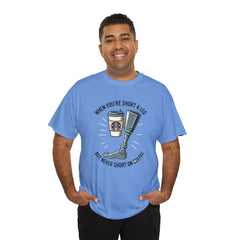 Amputee Coffee Humor - Unisex Heavy Cotton Tee