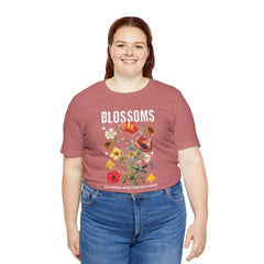 Floral Tee - Blossoms Blooming With Timeless Charm - Positive Vibes