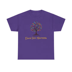EACH DOT MATTERS Tree Unisex Heavy Cotton Tee / International Dot Day / Happy Dot Day / Teachers / Children / Elementary School
