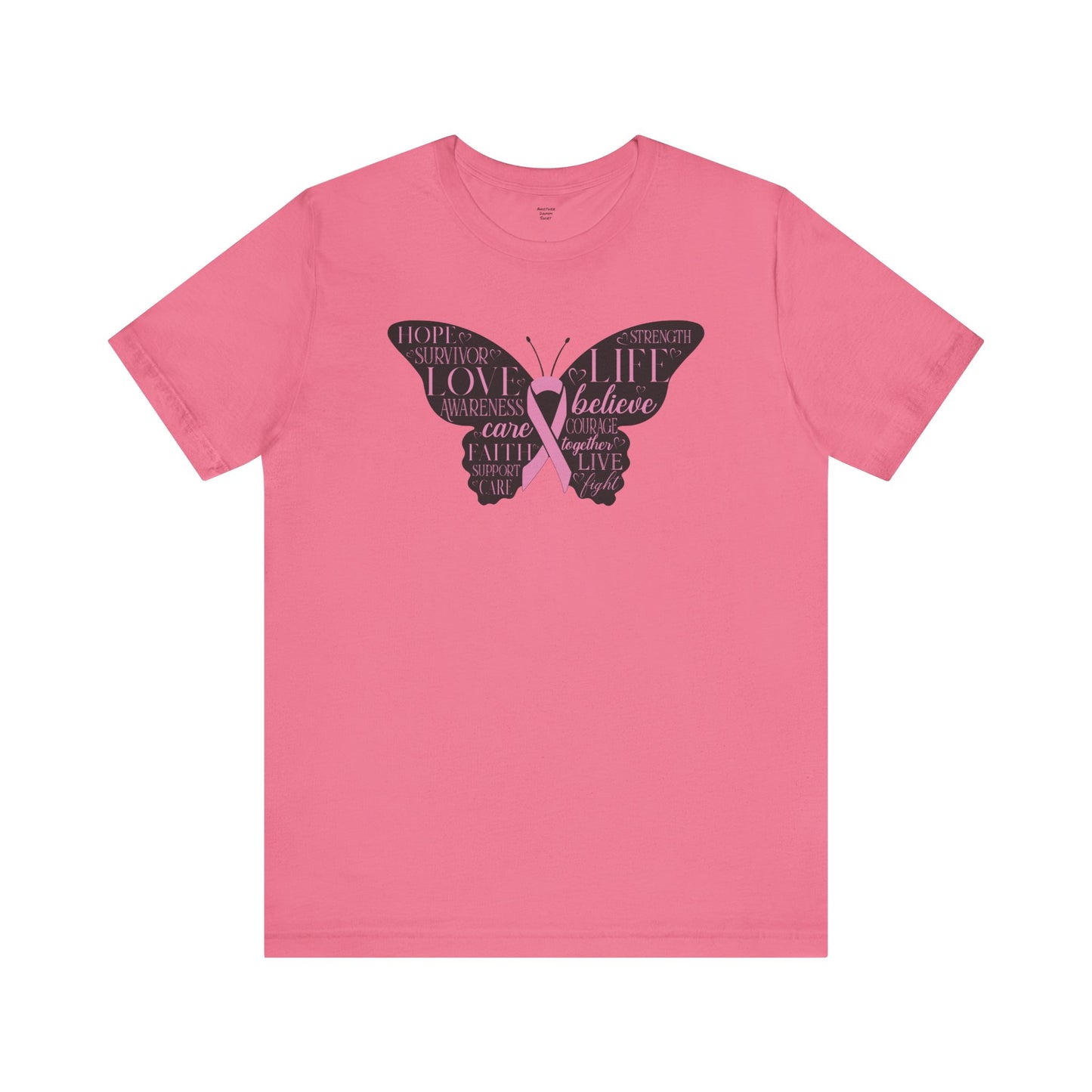 Butterfly Cancer Awareness and Survivor - Unisex Jersey Short Sleeve Tee