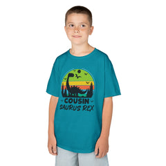 Cousin Saurus Rex Kids Tee - Fun Dino T-Shirt, Kids Birthday Gift, Toddler Dino Merchandise, Summer Playwear, Adventure Clothing