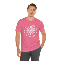 Let It Snow Snowflake T-Shirt — Christmas Winter Tee