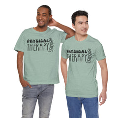 Physical Therapy Unisex Tee - Spine Graphic Gift for PT Student