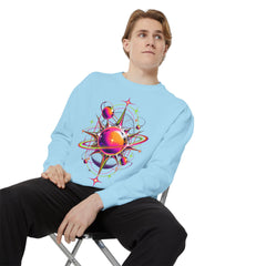 Cosmic Orbit Sweatshirt — Neon Planet Graphic Pullover