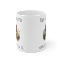 Golden retriever mug, dog lover gift, life is golden mug, ceramic dog mug, gift for her, gift for him, dog dad, dog mom, animal lover mug