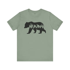 Nature-Inspired Bear Graphic Tee, Outdoor Adventure Shirt, Wilderness Apparel, Hiking Gift, Unisex Nature T-Shirt